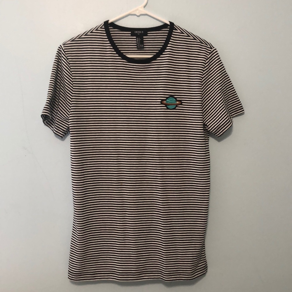 Forever 21 Black & White Striped Tee